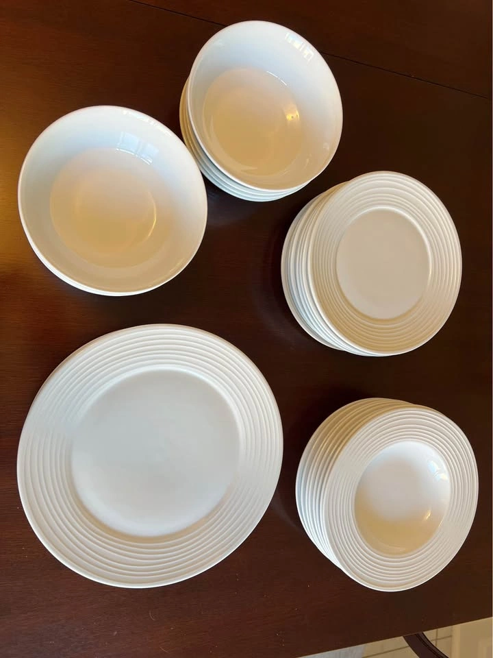 32-piece dishware set | White porcelain - photo 2