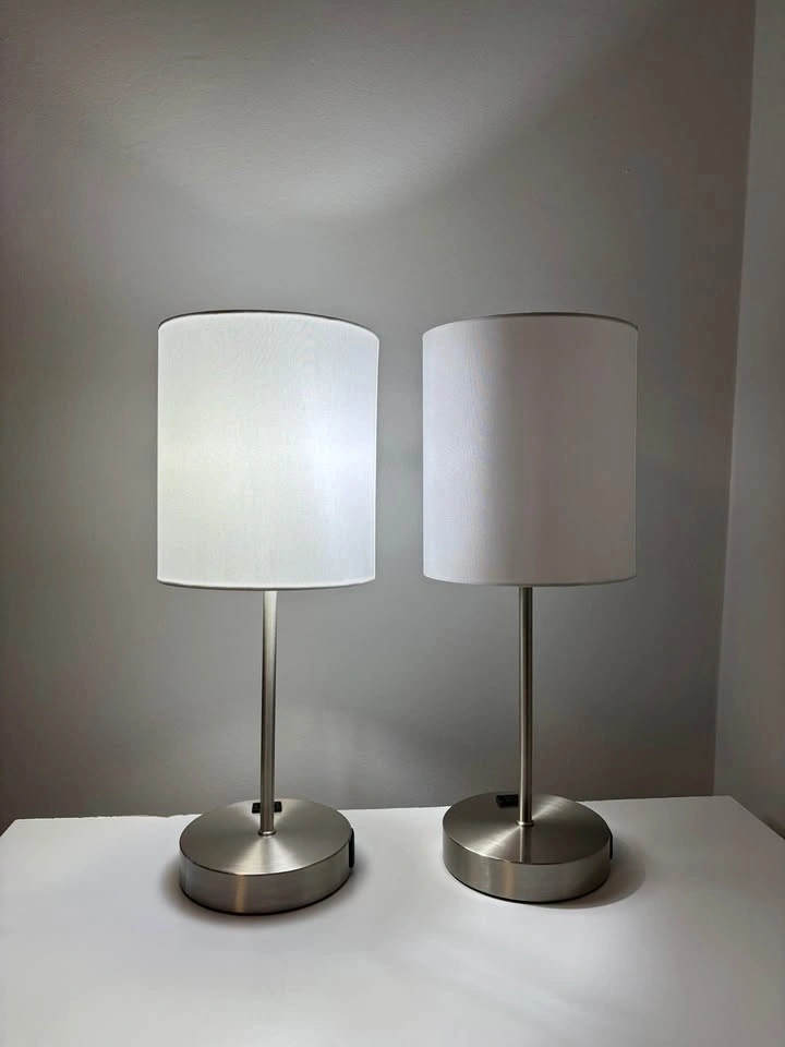 Set of 2 Touch Control Table Lamps with USB & AC Outlet - photo 2
