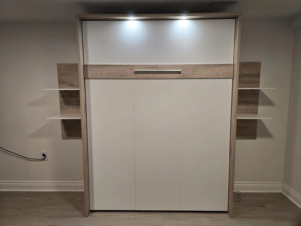 Bestar Cielo Queen Murphy Bed + 2 Floating Shelves - photo 2