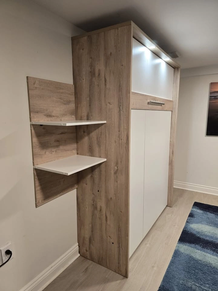 Bestar Cielo Queen Murphy Bed + 2 Floating Shelves - photo 5