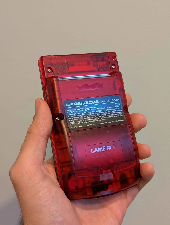 GameBoy Color - OLED Display - Ruby Shell - photo 3