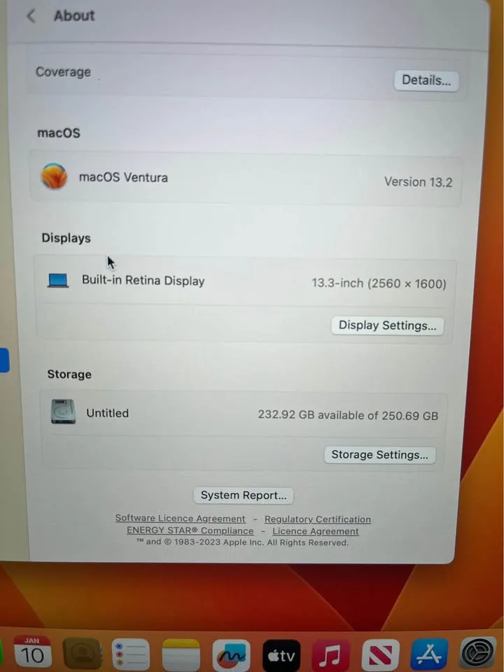 2020 MacBook Air 13” 8GB 256SSD image indicator(6)