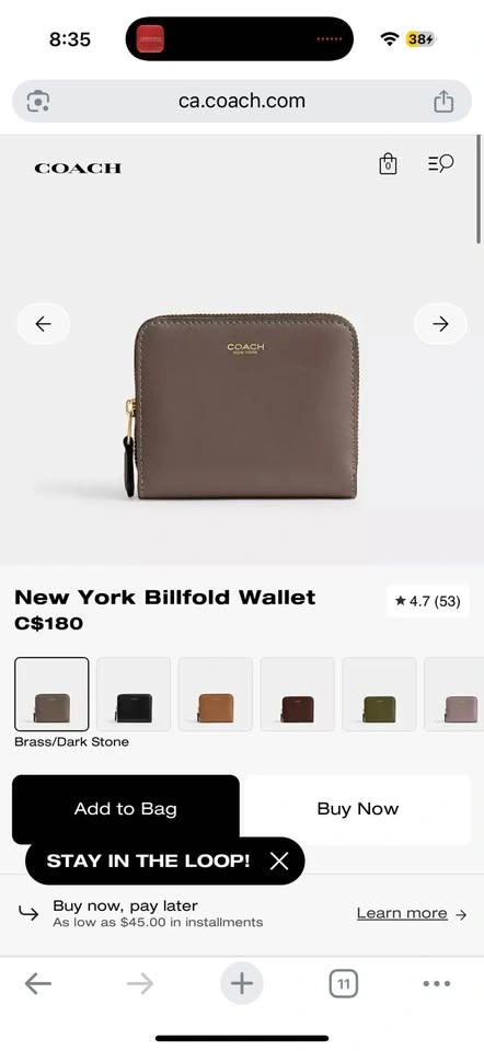 Coach New York Billfold Wallet - photo 4