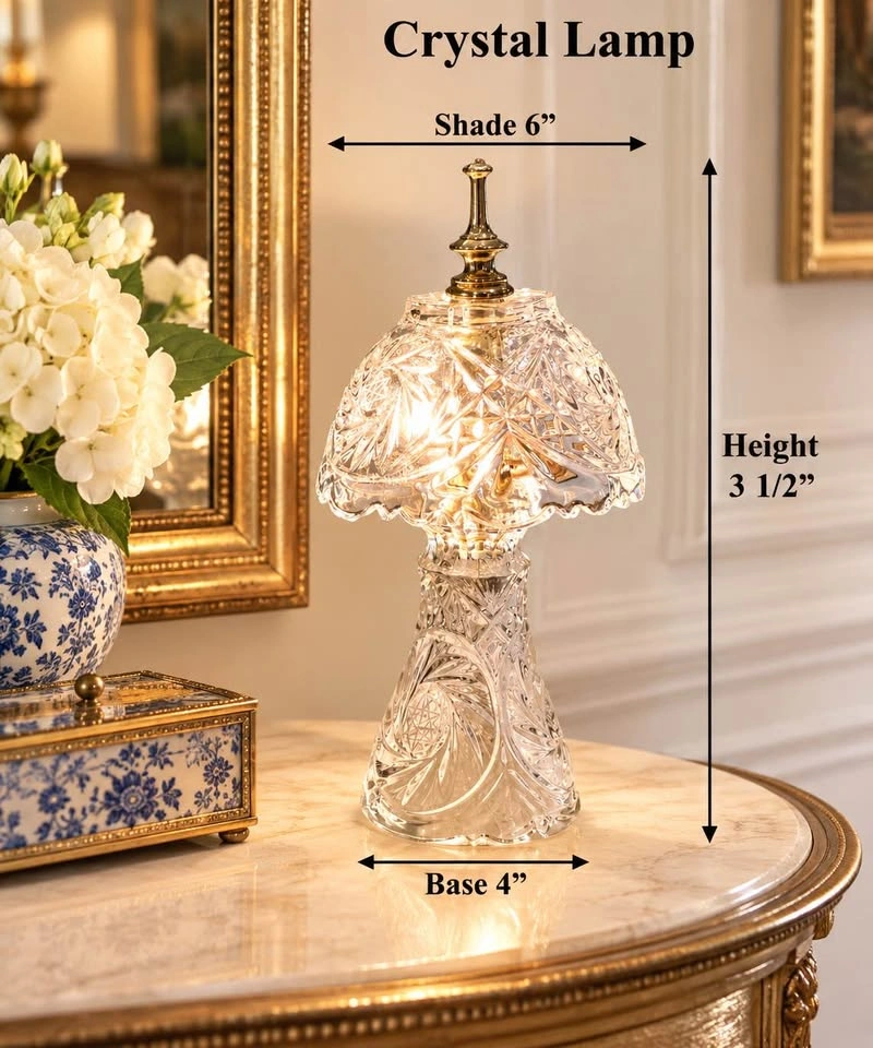 Crystal Vintage Accent Lamp 24% Lead Crystal - photo 2