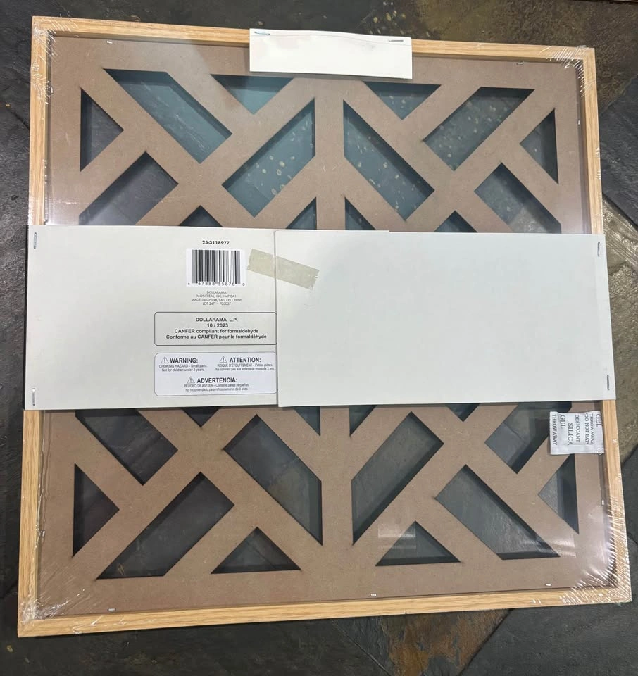 Brand New Geometric Cutout Wood Wall Decor - photo 3