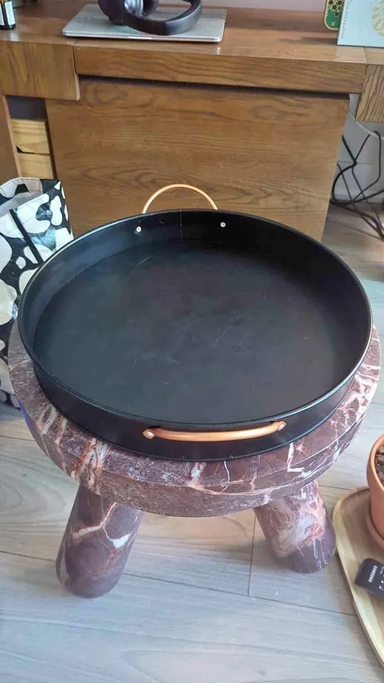 Black serving tray 14 inch 🧡 thumbnail