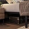 Queen Metal Platform Bed Frame with Iron-Art Headboard - photo 4