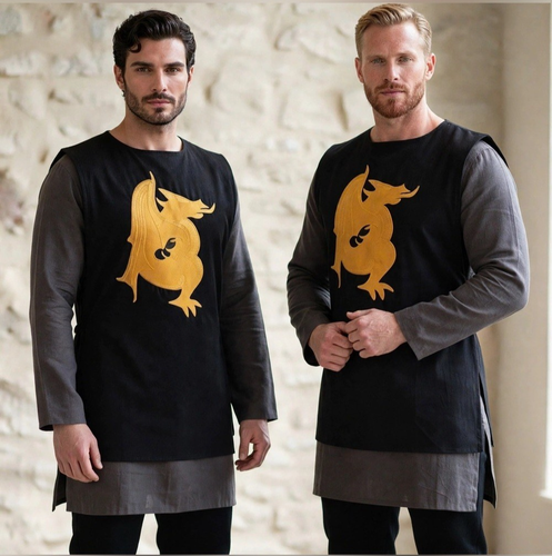 Handmade Dragon Surcoat Costume Set Medieval Knight Cosplay