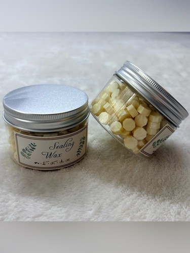 Set Of 2 Clear Jars With Screw Lids Filled With Hexagon Ivory Se - photo 5