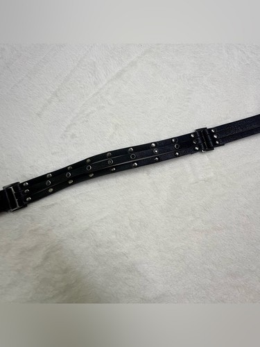 Kate And Leo Black Triple Strand Studded Belt Plus Size 52" - photo 4
