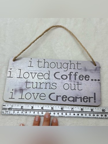 Funny Coffee Bar Wood Sign Rustic Kitchen Wall Decor - photo 3