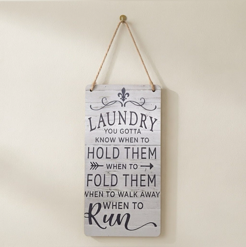 Funny Laundry Room Wood Sign Rustic Farmhouse Wall Decor