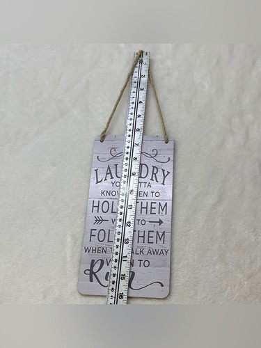 Funny Laundry Room Wood Sign Rustic Farmhouse Wall Decor - photo 3