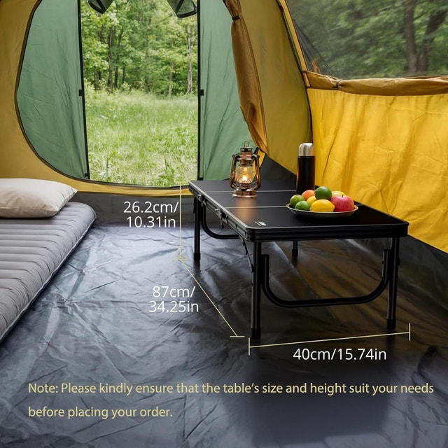NEW Anbte 34.2" x 15.7" Low Folding Picnic Table, w Storage Bag - photo 3