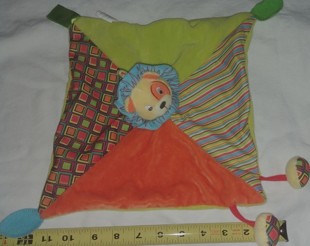 4 Soft Baby Blankets w Attached Stuffed Animals - photo 4