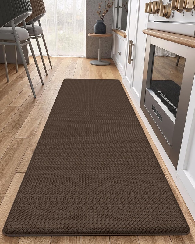 Kitchen Floor Mats 17x59" Anti Fatigue Easy Clean, 2 Pack