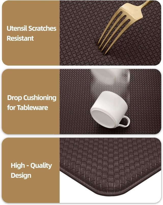 Kitchen Floor Mats 17x59" Anti Fatigue Easy Clean, 2 Pack - photo 3