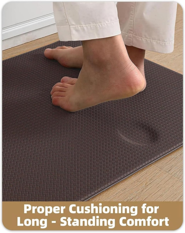 Kitchen Floor Mats 17x59" Anti Fatigue Easy Clean, 2 Pack - photo 4
