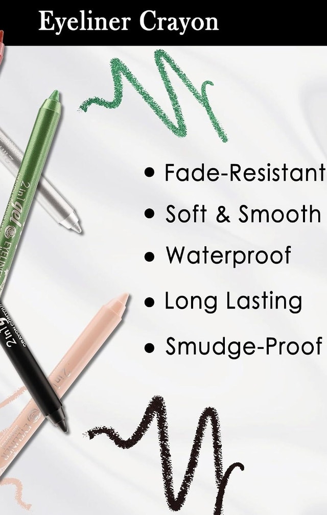 NEW TFT 2-in-1 Waterproof Gel Eyeliner & Lip Liner Pencil, Nude - photo 2