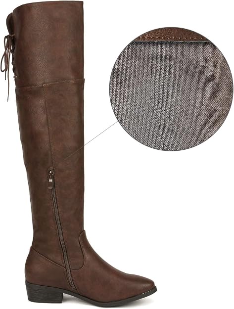NEW DREAM PAIRS Women's Size 9 Brown Thigh High Boots - photo 2