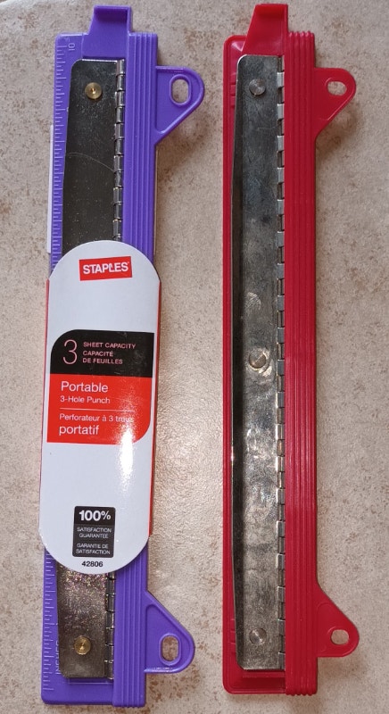 3 Portable Hole Paper Punch - 3-Sheet Capacity