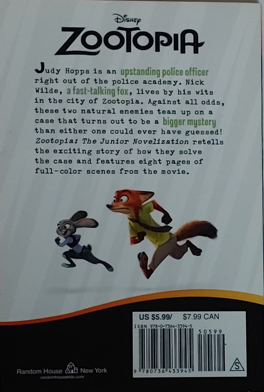 Disney Zootopia Junior Novelization Book - photo 2
