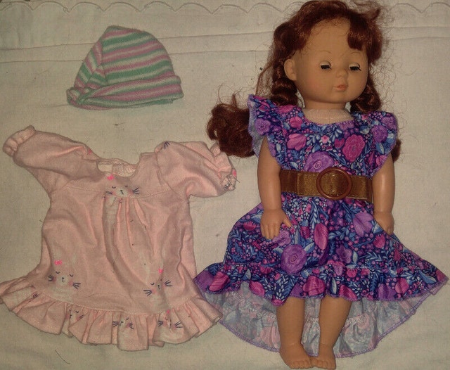 Girl Doll with Brown Hair, Gravity Eyes and outfits as pictured - photo 2