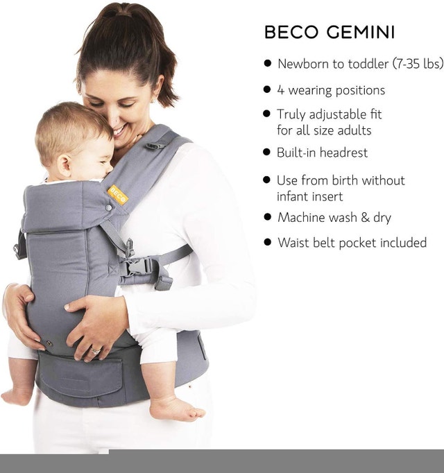 NEW Beco Gemini Baby Carrier - Cool Mesh Black - photo 3