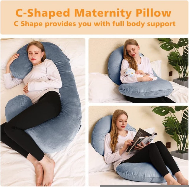 NEW Chilling Home Maternity Pregnancy Pillow for Sleeping, 53" - photo 2
