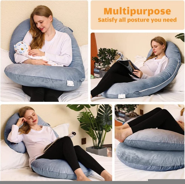 NEW Chilling Home Maternity Pregnancy Pillow for Sleeping, 53" - photo 5