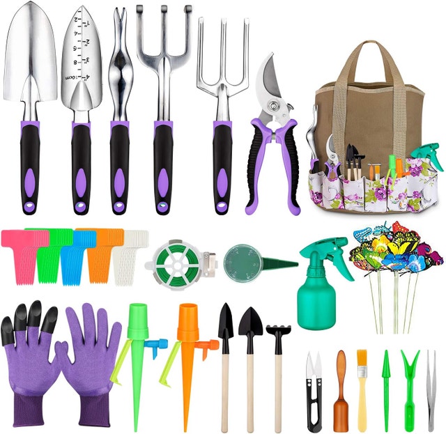 NEW Garden Tools Set 83 Piece, Succulent Included, Heavy Duty