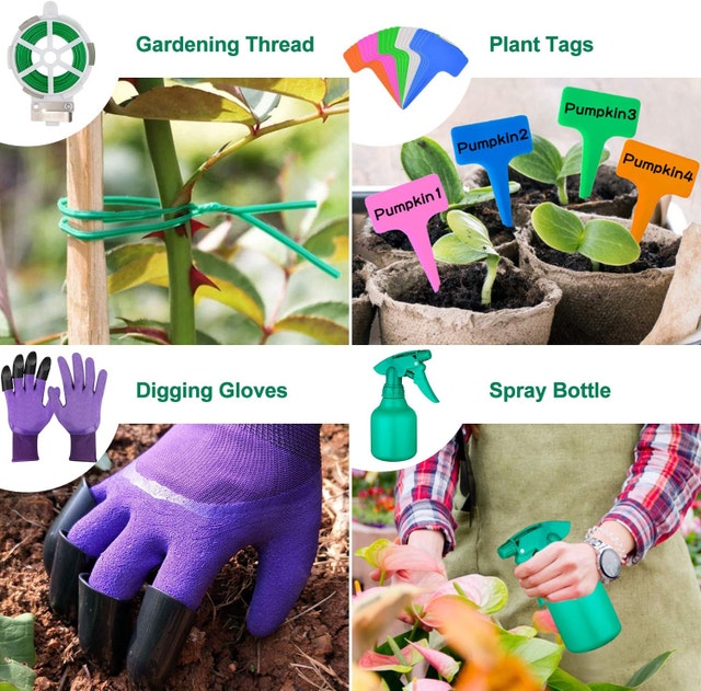 NEW Garden Tools Set 83 Piece, Succulent Included, Heavy Duty - photo 5
