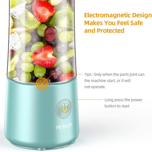 NEW Hotsch Portable Blender, 13.5 Oz Personal Size Juicer Cup - photo 2