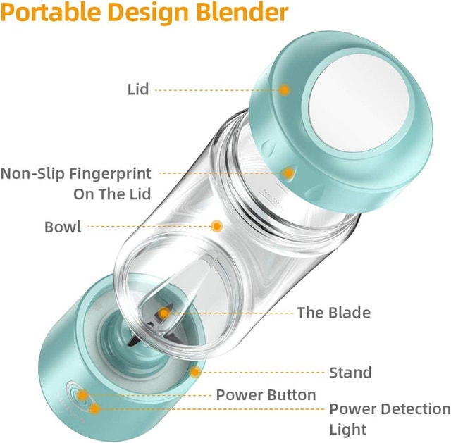 NEW Hotsch Portable Blender, 13.5 Oz Personal Size Juicer Cup - photo 3