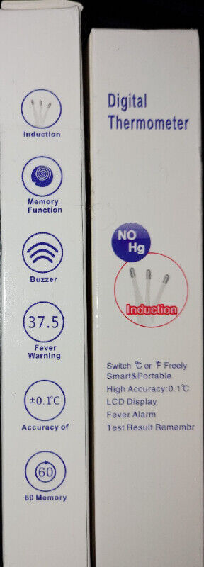 Digital Basal Thermometer with Blue Backlight LCD Display