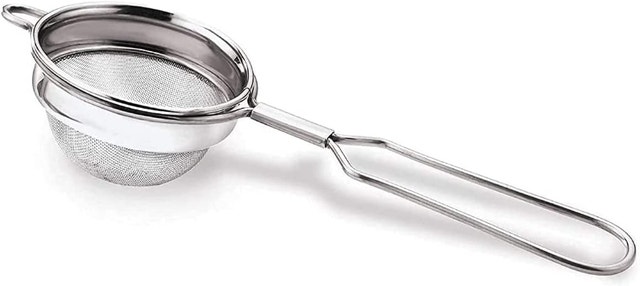 NEW Vaishnavi Creations Stainless Steel Double Strainer Sieve