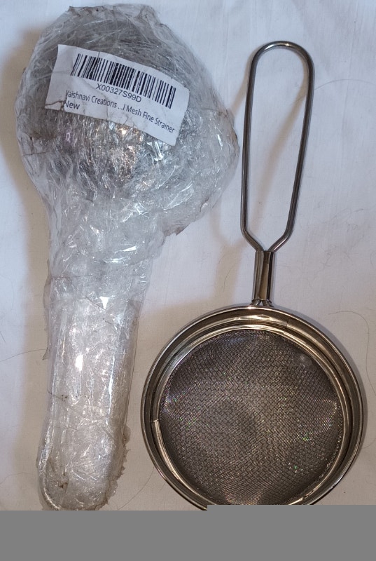 NEW Vaishnavi Creations Stainless Steel Double Strainer Sieve - photo 4