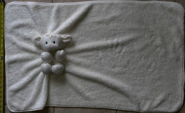 Super Soft White Lamb Baby Blanket