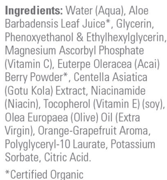 NOW Solutions Vitamin C and Acai Purifying Toner, 8 OZ, 237ml - photo 3