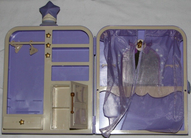 Barbie Portable Purple Wardrobe / Closet / Dressing Room - photo 2