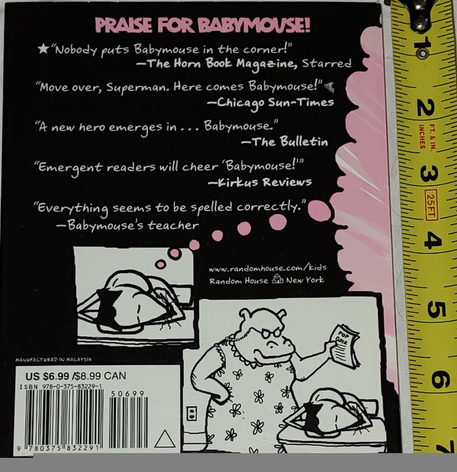 2 BabyMouse Hard Cover Books - Queen of the World & Heartbreaker - photo 3