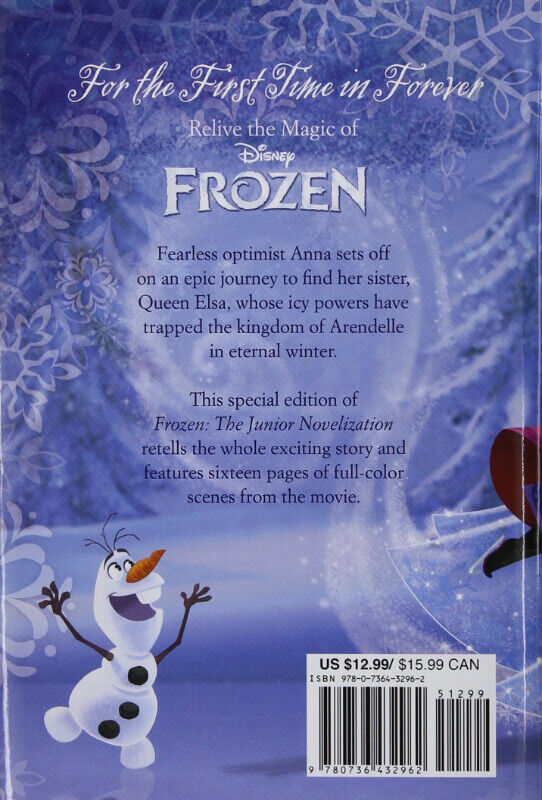 Disney Frozen Special Edition Junior Novel Book with Book Mark - photo 2