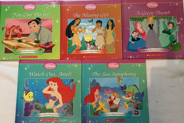 Qty 6 x 5 Disney Princess Collection Life Lessons Book Series - photo 2