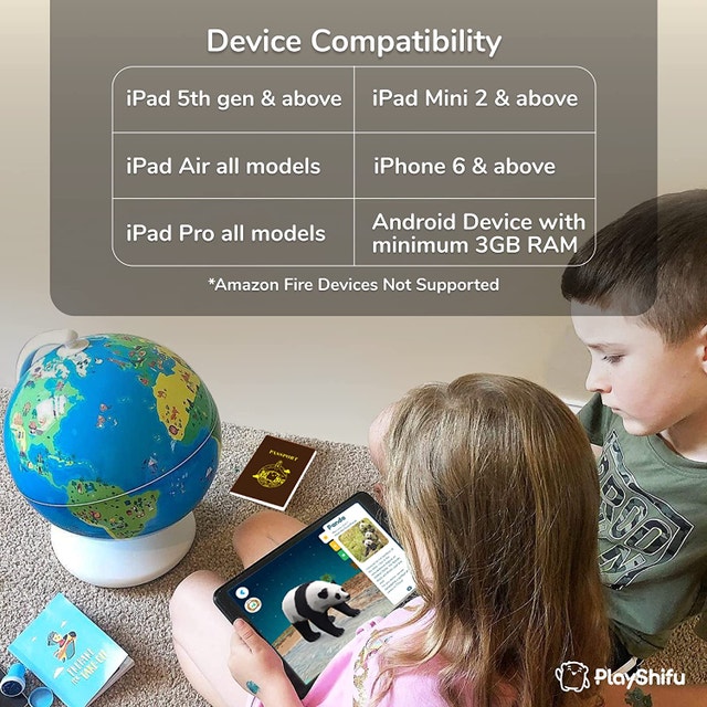 NEW PlayShifu Educational Globe for Kids - Orboot Earth App Base - photo 5