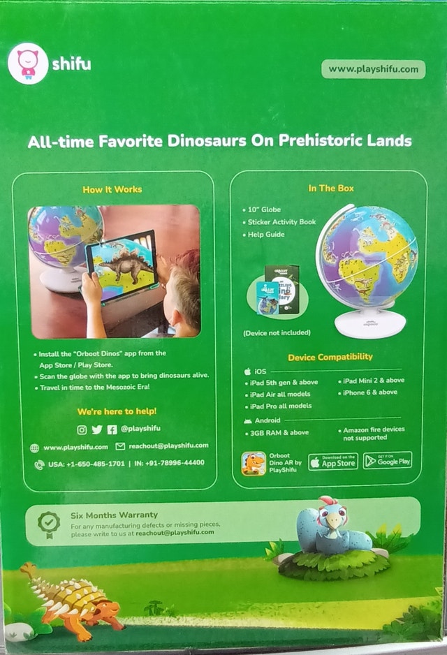 NEW PlayShifu Educational Globe for Kids - World of Dinosaurs - photo 3