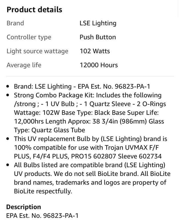 NEW LSE Lighting - Combo Package Compatible Bulb Sleeve & ORings - photo 3