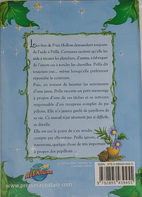 Disney's Les Fees Prilla et les Papillons French Book - photo 2