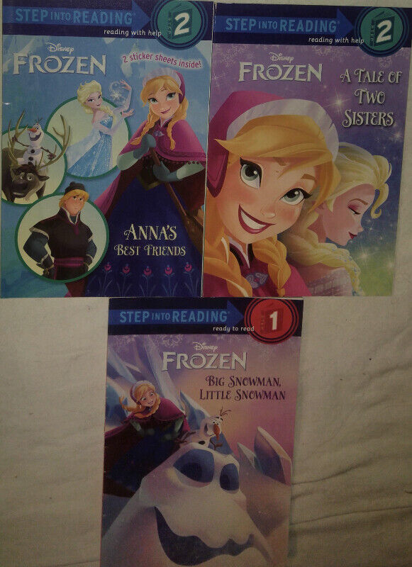 3 x Disney Frozen Step Into Reading Books