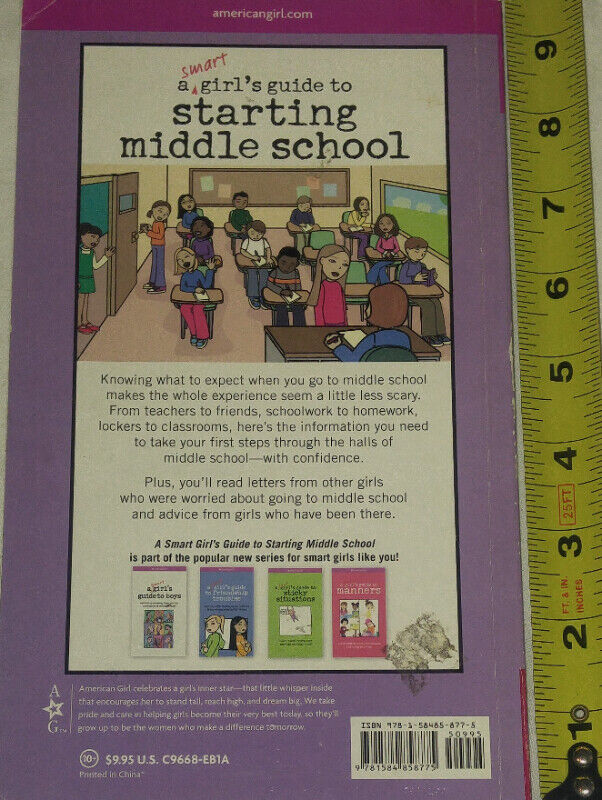American Girl A Smart Girls Guide to Starting Middle School Book - photo 2