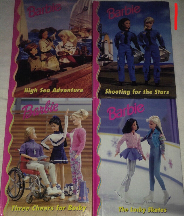 Qty 8 x 4 Vintage Barbie Doll Hard Cover Books